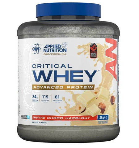 Applied Nutrition Critical Whey, White Choco Hazelnut 2000g- Lillys Pharmacy and Health Store