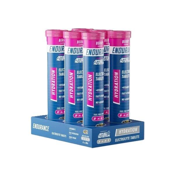 Applied Nutrition Endurance Hydration Electrolyte Effervescent Tablets, Berry 6 x 20 tabs- Lillys Pharmacy and Health Store