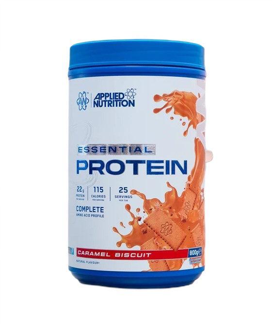 Applied Nutrition Essential Protein, Caramel Biscuit - 800g - Lilly’s Pharmacy & Health Store