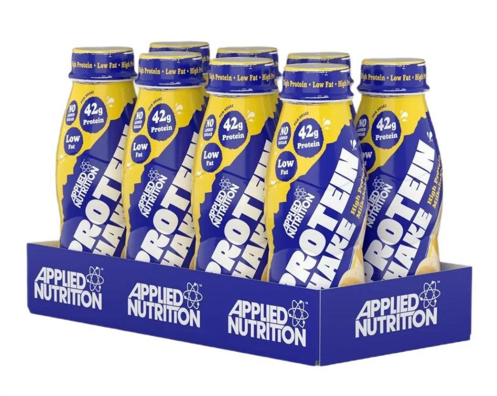 Applied Nutrition High Protein Shake, Banana Delight (EAN 05056555200469) 8 x 500 ml- Lillys Pharmacy and Health Store