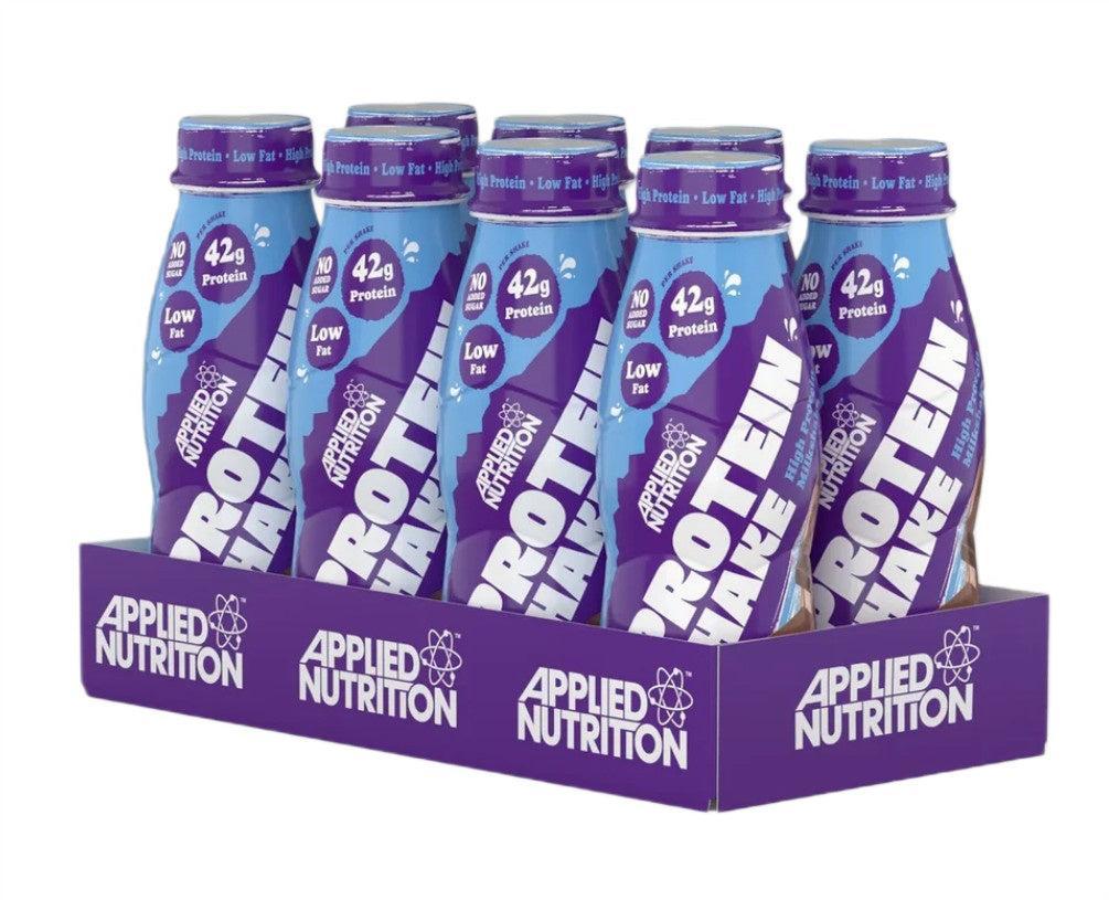 Applied Nutrition High Protein Shake, Double Chocolate (EAN 05056555200483) 8 x 500 ml- Lillys Pharmacy and Health Store