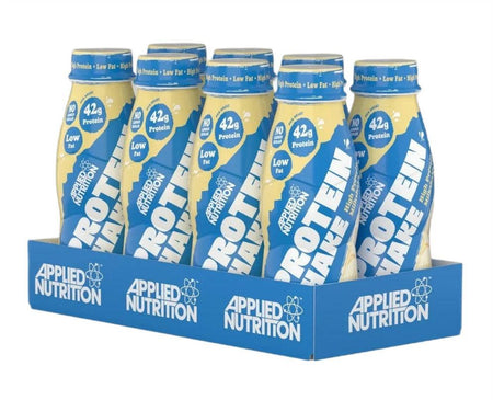 Applied Nutrition High Protein Shake, Vanilla Ice Cream (EAN 05056555200506) 8 x 500 ml- Lillys Pharmacy and Health Store