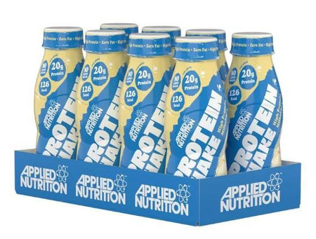 Applied Nutrition High Protein Shake, Vanilla Ice Cream (EAN 05056555202098) 8 x 330 ml- Lillys Pharmacy and Health Store