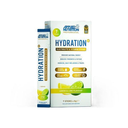 Applied Nutrition Hydration + Electrolyte & Vitamin Powder Stick Packs, Lemon & Lime 7 x 8g- Lillys Pharmacy and Health Store