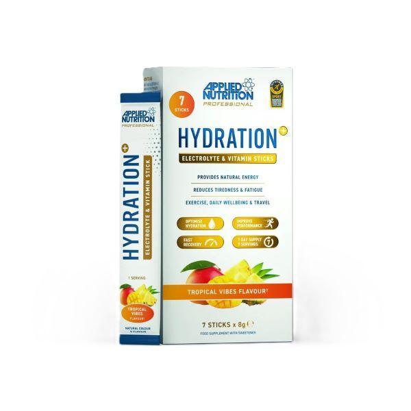 Applied Nutrition Hydration + Electrolyte & Vitamin Powder Stick Packs, Tropical Vibes 7 x 8g- Lillys Pharmacy and Health Store