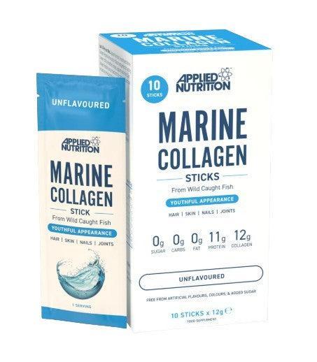 Applied Nutrition Marine Collagen Sticks, Unflavoured 10 x 12g- Lillys Pharmacy and Health Store