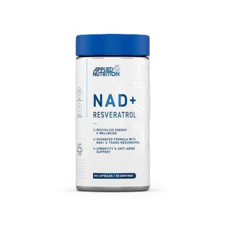Applied Nutrition NAD+ Resveratrol 60 caps- Lillys Pharmacy and Health Store