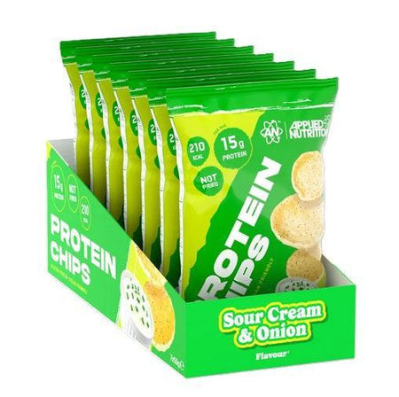 Applied Nutrition Protein Chips, Sour Cream & Onion 7 x 50g- Lillys Pharmacy and Health Store
