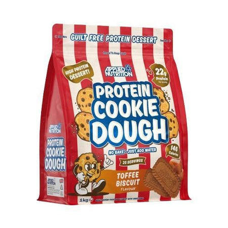 Applied Nutrition Protein Cookie Dough Dessert, Toffee Biscuit 1000g- Lillys Pharmacy and Health Store