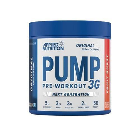 Applied Nutrition Pump 3G PreWorkout, Fruit Burst 375g- Lillys Pharmacy and Health Store