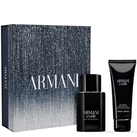 Armani Code Men's's 50ml 2 Piece Gift Set - 50ml Eau de Toilette Spray, 75ml Shower Gel- Lillys Pharmacy and Health Store