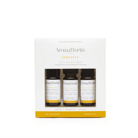 Aroma Works Serenity Wellbeing Trio 3 x 10ml products- Lillys Pharmacy and Health Store