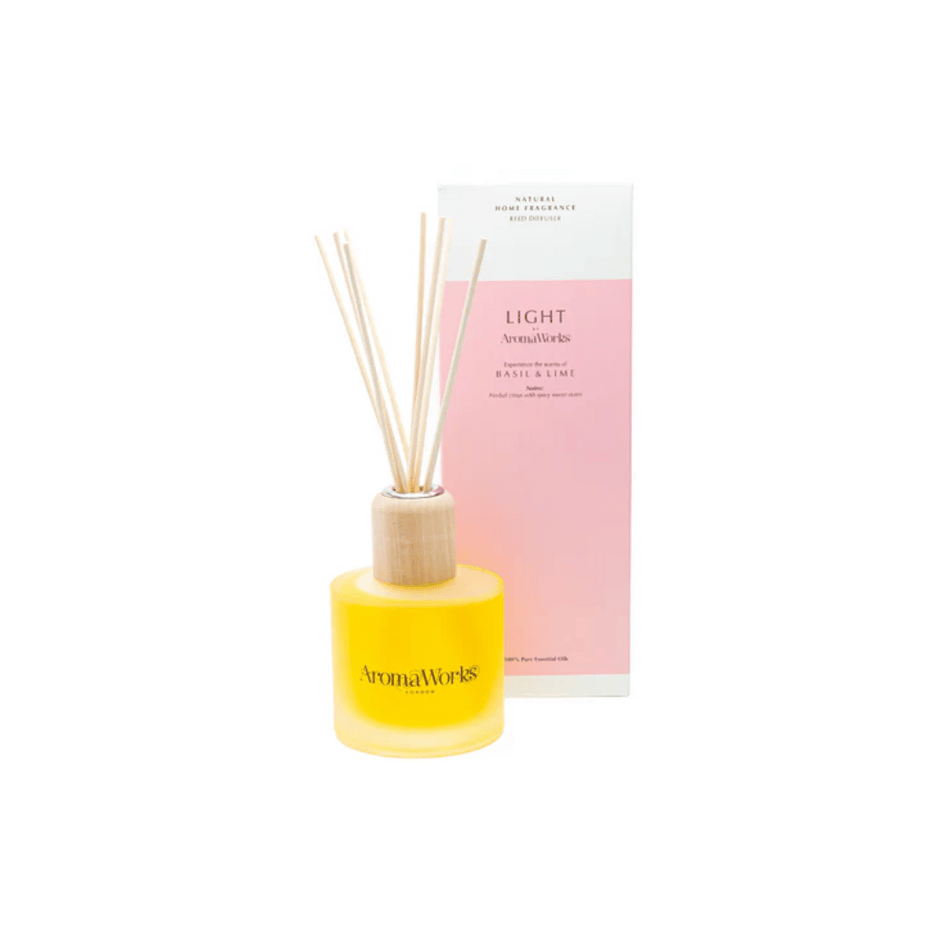 AromaWorks Basil & Lime Reed Diffuser 200ml- Lillys Pharmacy and Health Store