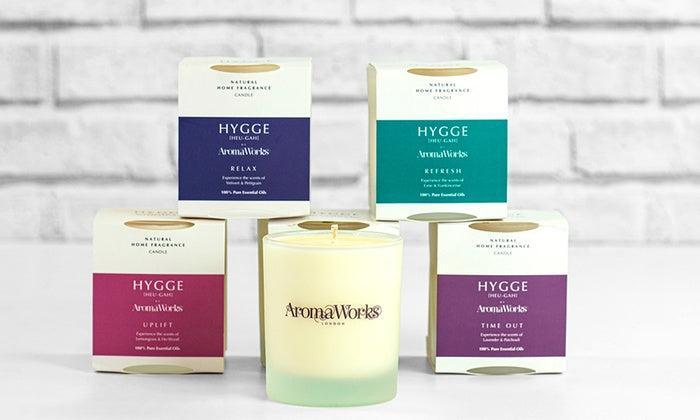 AromaWorks Hygge Candle -Refresh Lime and Frankincense  220gmCosmetics Online IE