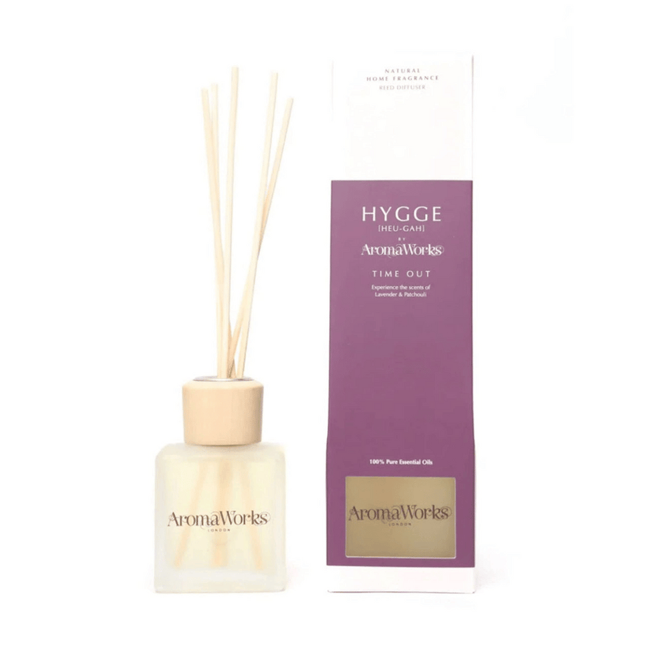 AromaWorks Hygge Reed Diffuser- Time Out Lavender and Patchouli- Lillys Pharmacy and Health Store