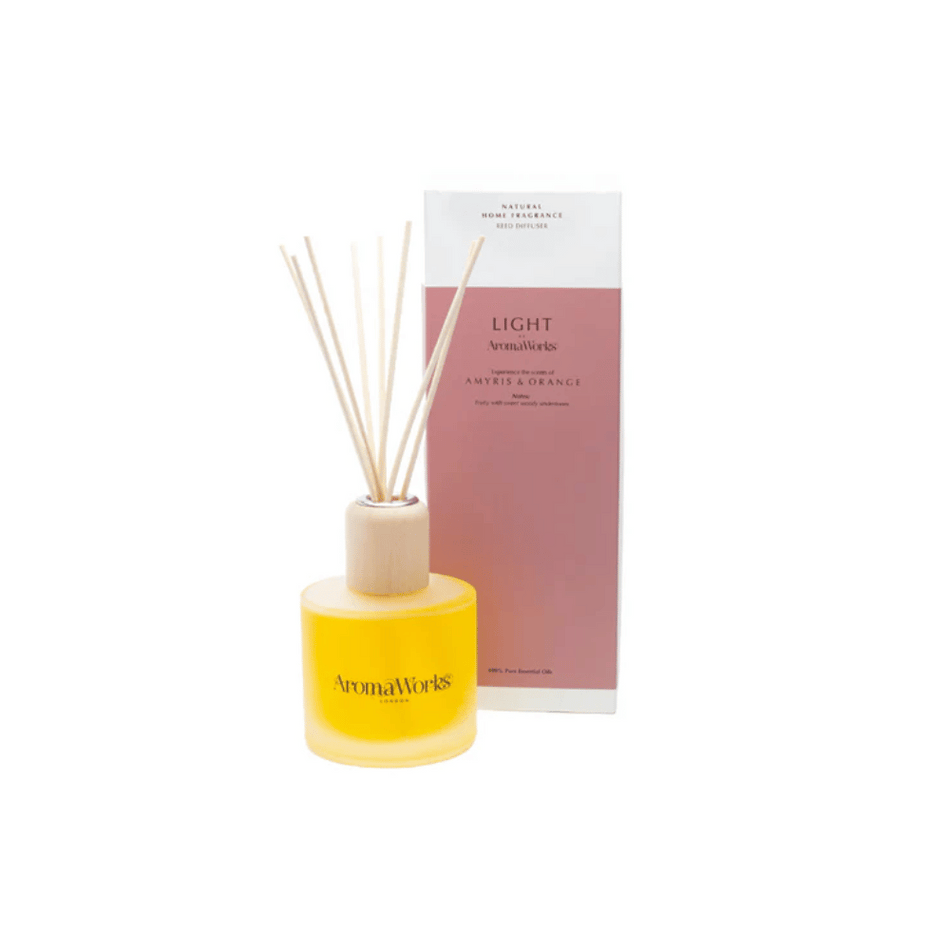AromaWorks Light Range- Amyris & Orange Reed Diffuser 200ml- Lillys Pharmacy and Health Store