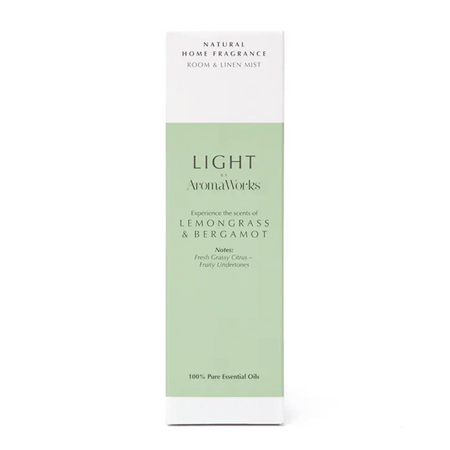 AromaWorks Light Range Lemongrass & Bergamot Room Mist 100ml- Lillys Pharmacy and Health Store