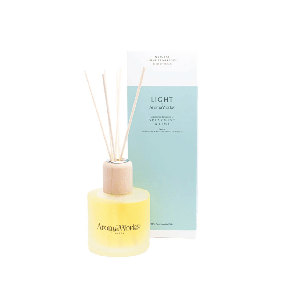 AromaWorks Light Range - Spearmint & Lime Reed Diffuser 100ml- Lillys Pharmacy and Health Store