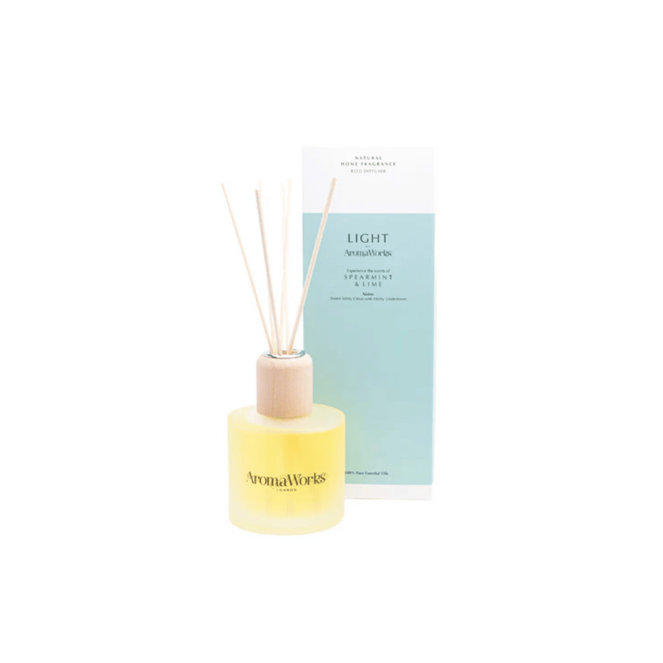 AromaWorks Light Range - Spearmint & Lime Reed Diffuser 200ml- Lillys Pharmacy and Health Store