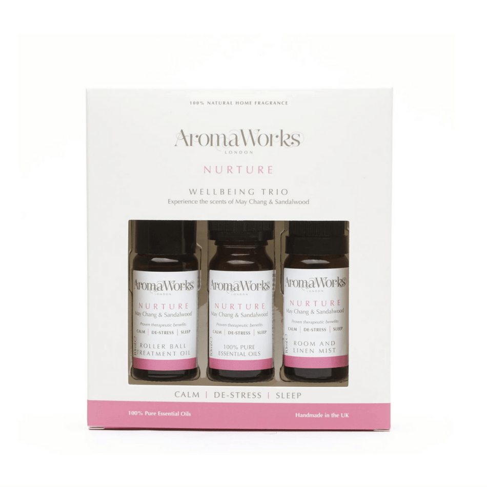 AromaWorks Nurture Wellbeing Trio 3 x 10ml products- Lillys Pharmacy and Health Store