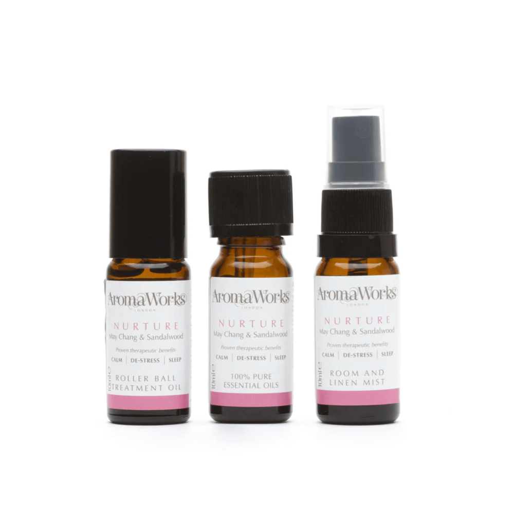 AromaWorks Nurture Wellbeing Trio 3 x 10ml products- Lillys Pharmacy and Health Store