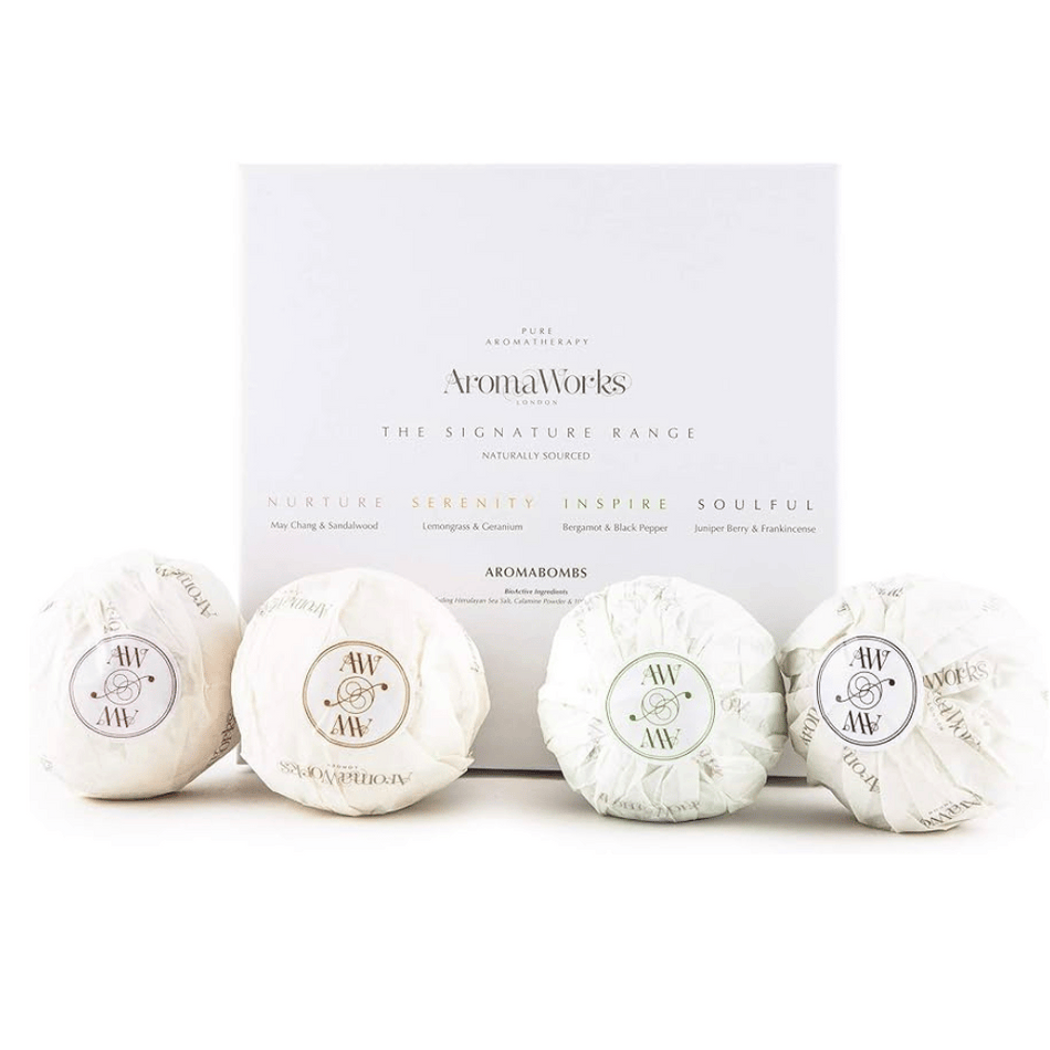 AromaWorks Quad Box Aromabomb Bath Bombs - Box of 4- Lillys Pharmacy and Health Store
