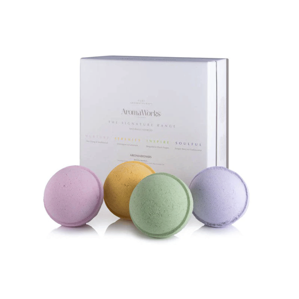 AromaWorks Quad Box Aromabomb Bath Bombs - Box of 4- Lillys Pharmacy and Health Store
