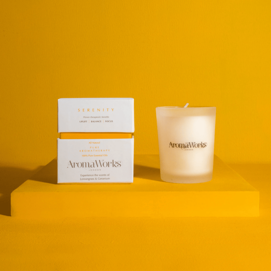 AromaWorks - Serenity Small Candle 10cl- Lillys Pharmacy and Health Store