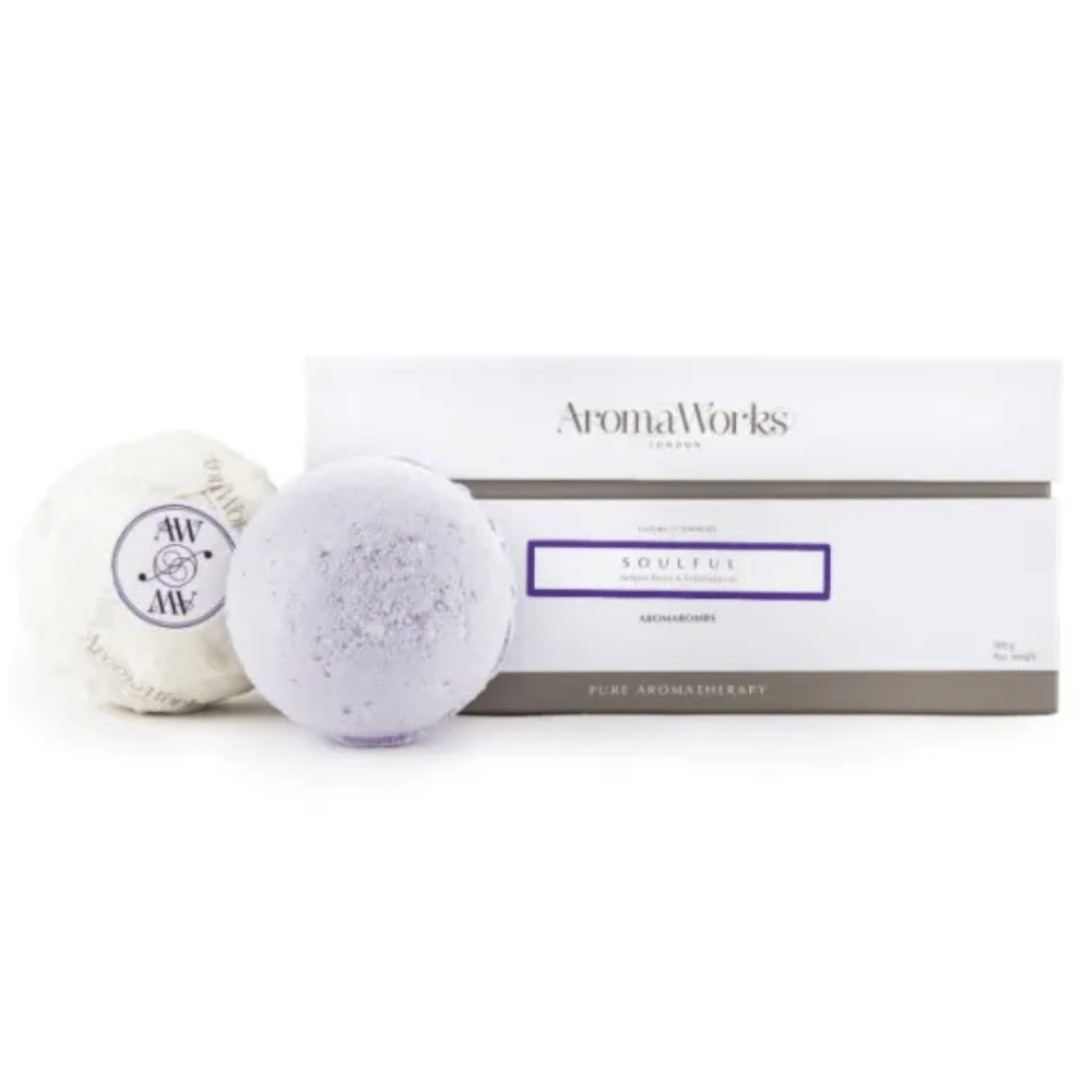 AromaWorks Soulful Aromabomb Duo Bath Bombs - Box of 2- Lillys Pharmacy and Health Store