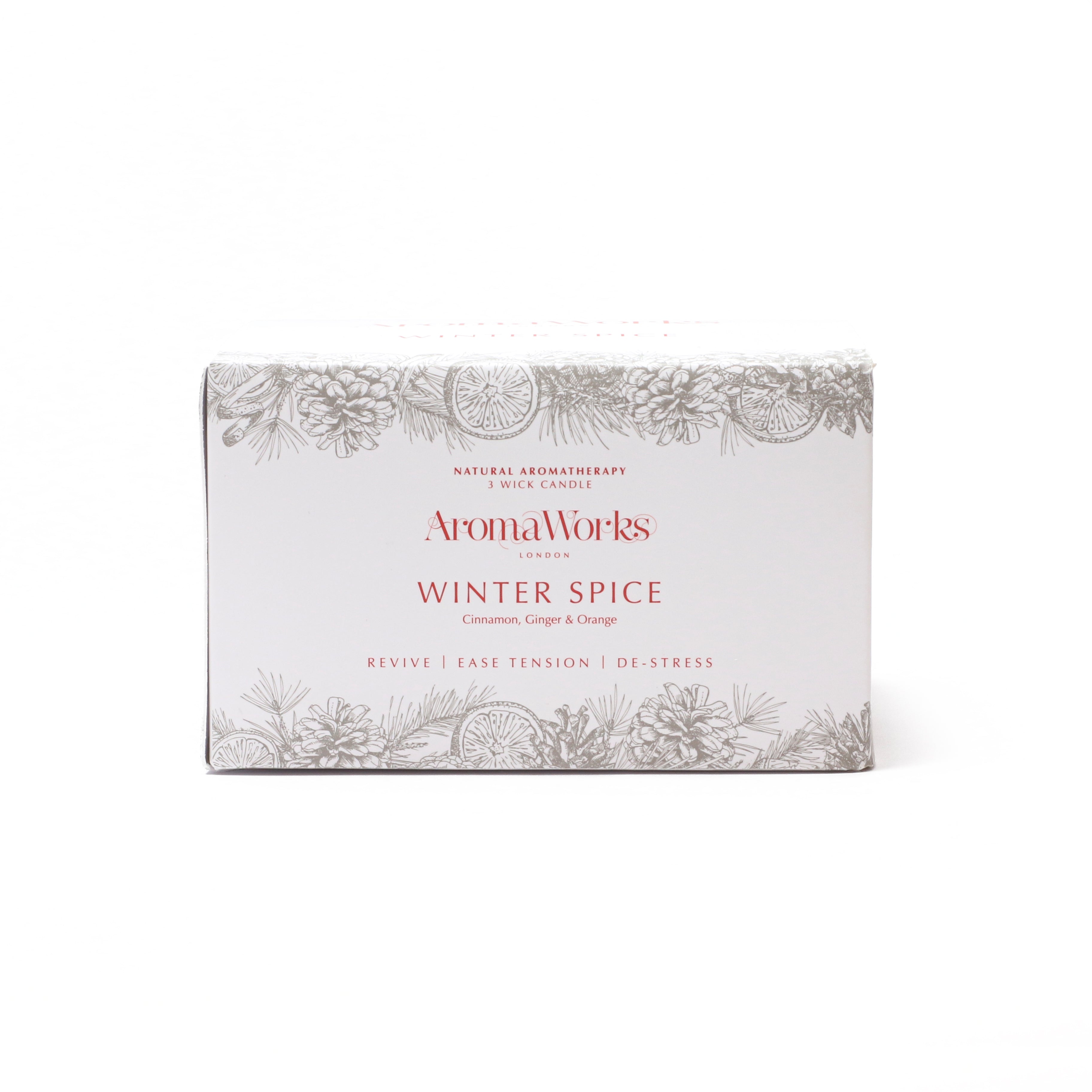 AromaWorks Winter Spice 3 Wick Candle- Lillys Pharmacy and Health Store