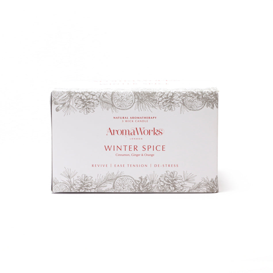 AromaWorks Winter Spice 3 Wick Candle- Lillys Pharmacy and Health Store