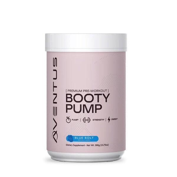 Aventus Supplements Booty Pump Premium PreWorkout, Blue Bolt 390g- Lillys Pharmacy and Health Store