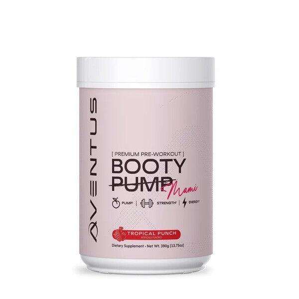Aventus Supplements Booty Pump Premium PreWorkout, Mami Tropical Punch 390g- Lillys Pharmacy and Health Store