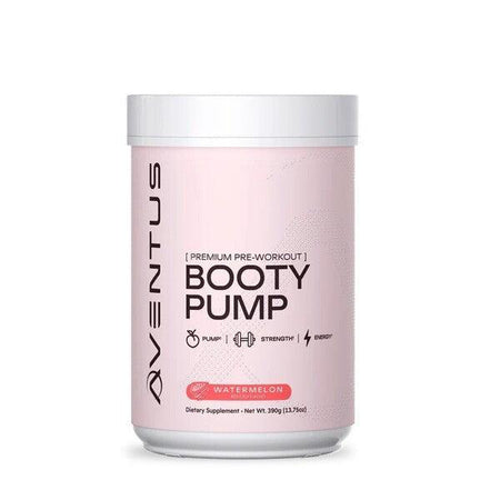 Aventus Supplements Booty Pump Premium PreWorkout, Watermelon 390g- Lillys Pharmacy and Health Store