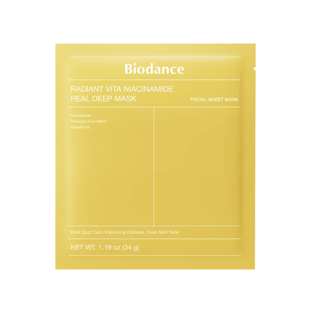 BIODANCE Radiant Vita Niacinamide Real Deep Mask 1pc- Lillys Pharmacy and Health Store