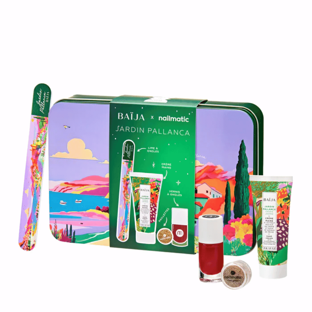 Baija x nailmatic Jardin Pallanca Nails & Glitter Party Gift Set - Red & Gold- Lillys Pharmacy and Health Store