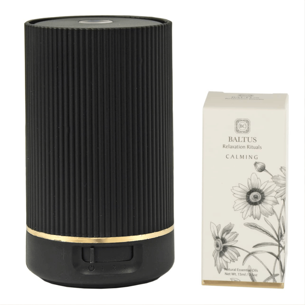 Baltus Portable Aroma Diffuser With Essential Oil Battery Operated 13cm - Black- Lillys Pharmacy and Health Store