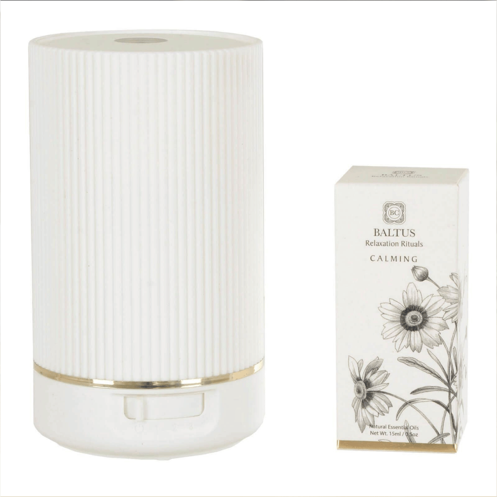 Baltus Portable Aroma Diffuser With Essential Oil Battery Operated 13cm -White- Lillys Pharmacy and Health Store