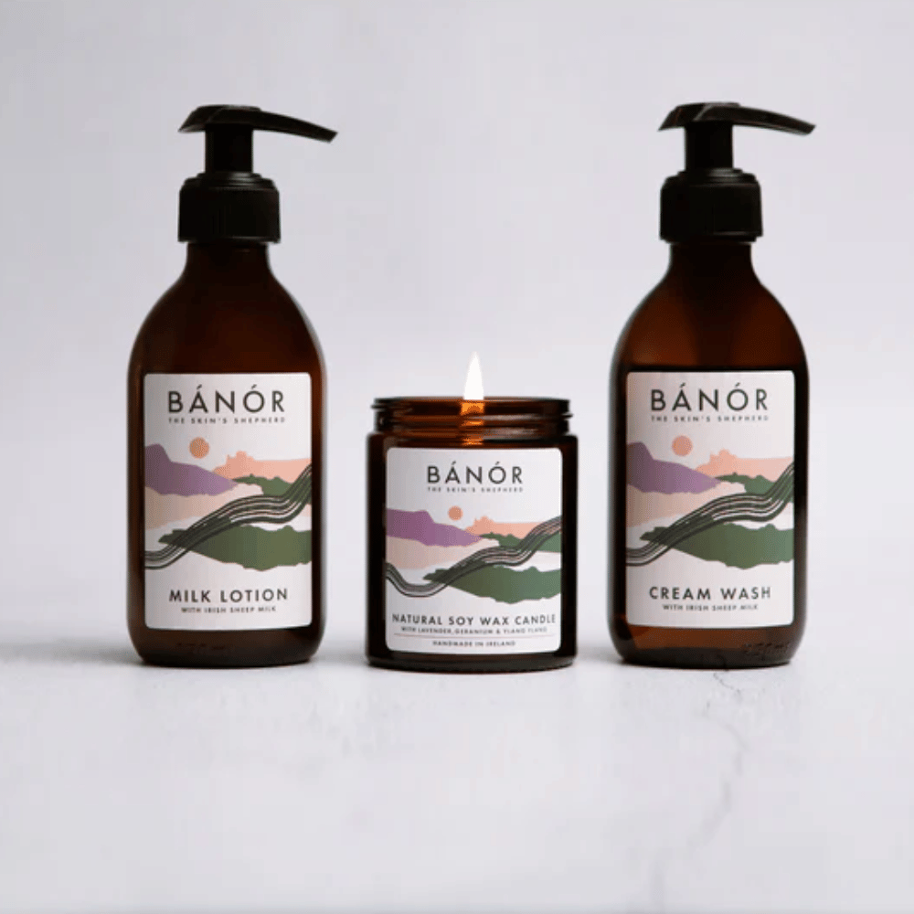 Banor The Milk Hand & Body Collection with a Candle- Lillys Pharmacy and Health Store