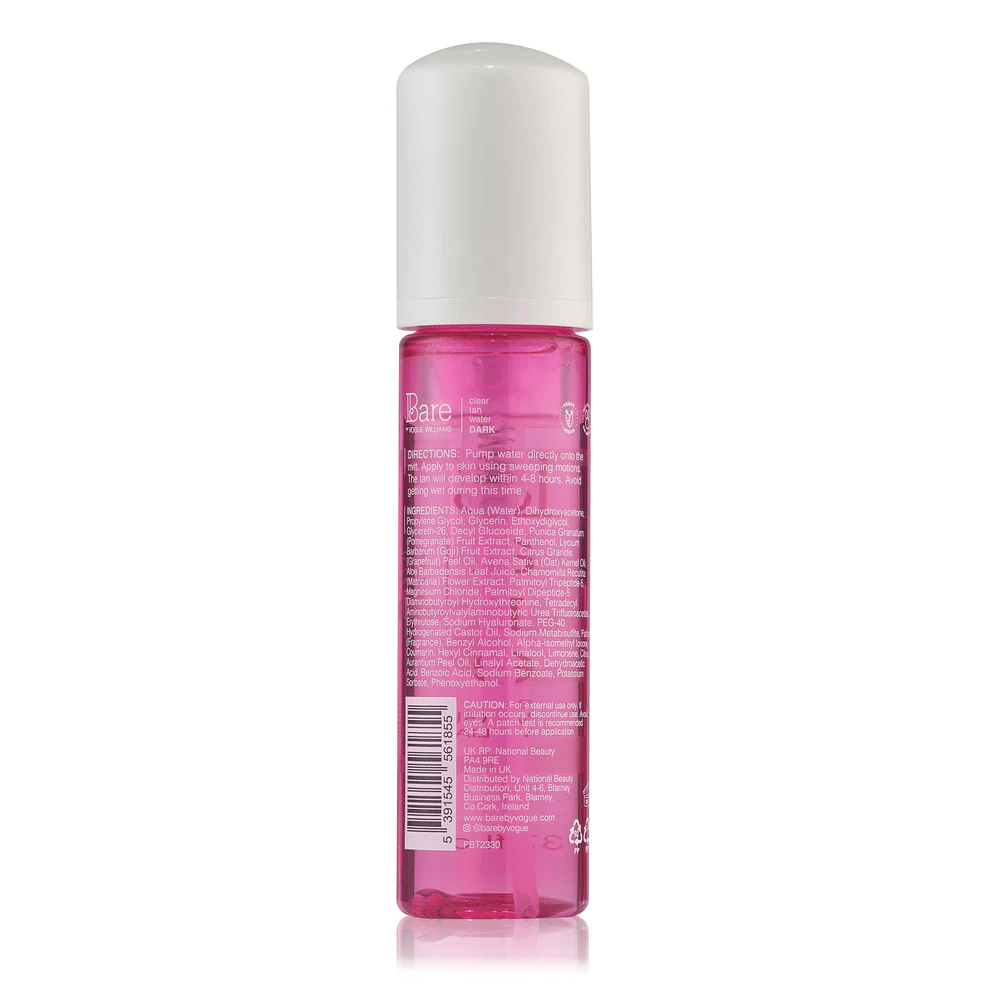Bare by Vogue Clear Tan Water - Dark 70ML- Lillys Pharmacy and Health Store