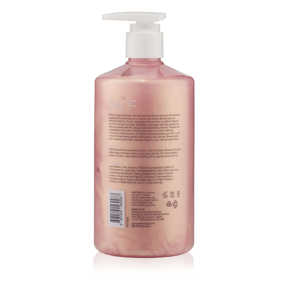 Bare by Vogue Jumbo Express Tan Removal Gel - 500ml- Lillys Pharmacy and Health Store