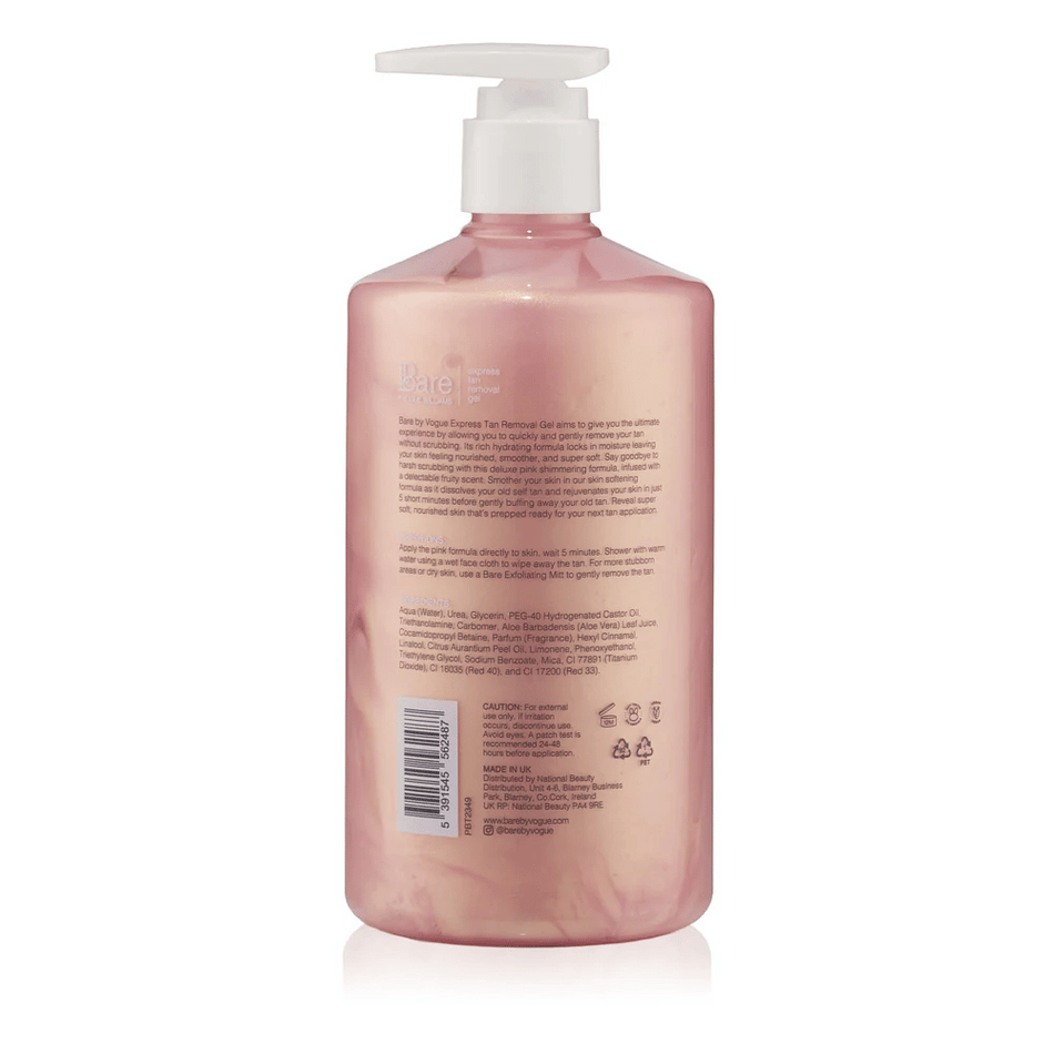 Bare by Vogue Jumbo Express Tan Removal Gel - 500ml- Lillys Pharmacy and Health Store