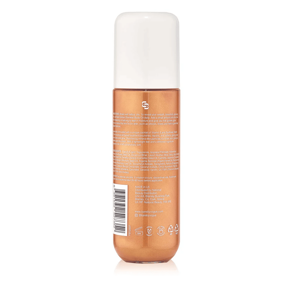 Bare by Vogue golden Shimmer Dry Oil- Lillys Pharmacy and Health Store