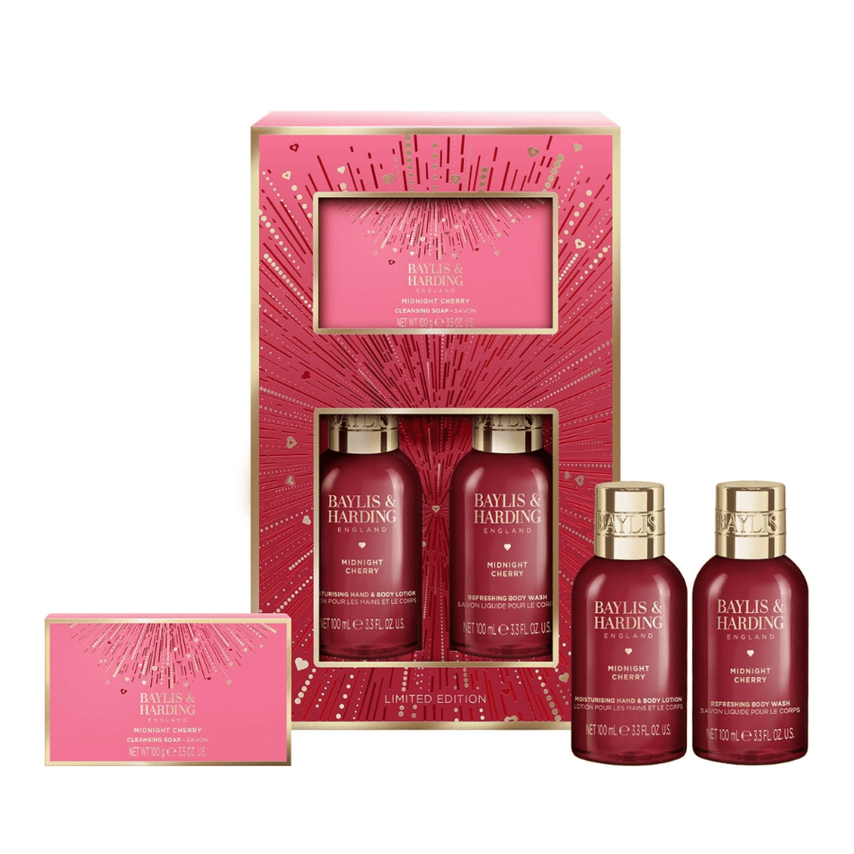 Baylis & Harding Midnight Cherry Make Me Sparkle Bathing Gift Set- Lillys Pharmacy and Health Store