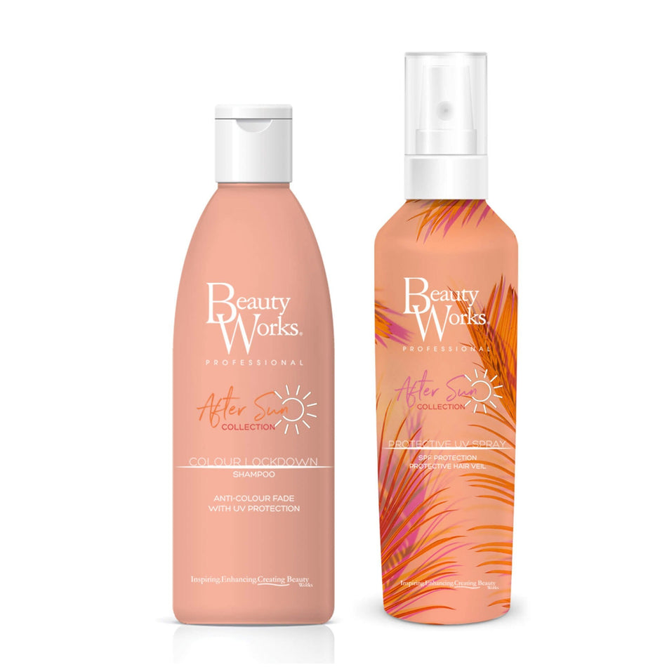Beauty Works - After Sun Colour Lockdown Shampoo & UV Spray Duo- Lillys Pharmacy and Health Store