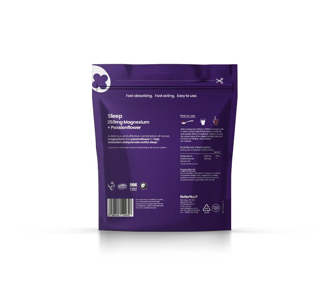 Better You Magnesium Max Sleep 250mg (160g)- Lillys Pharmacy and Health Store