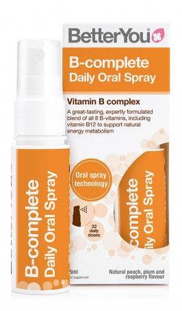 BetterYou B - complete Daily Oral Spray, Natural Peach, Plum & Raspberry - 25 ml