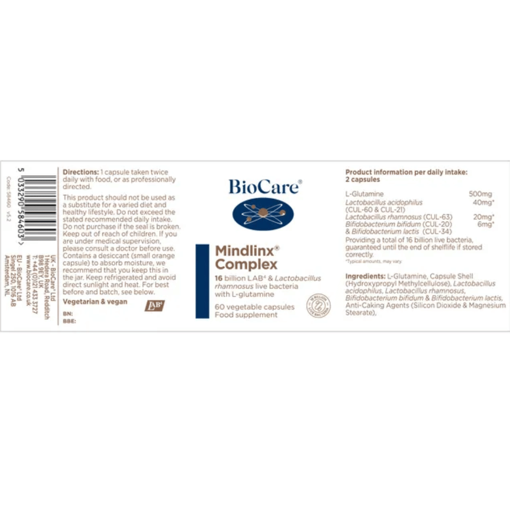 BioCare Mindlinx® Complex 60 Caps- Lillys Pharmacy and Health Store