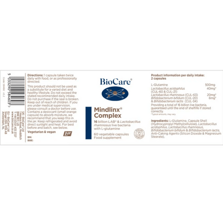 BioCare MindlinxÂ® Complex 60 Caps- Lilys Pharmacy and Health Store
