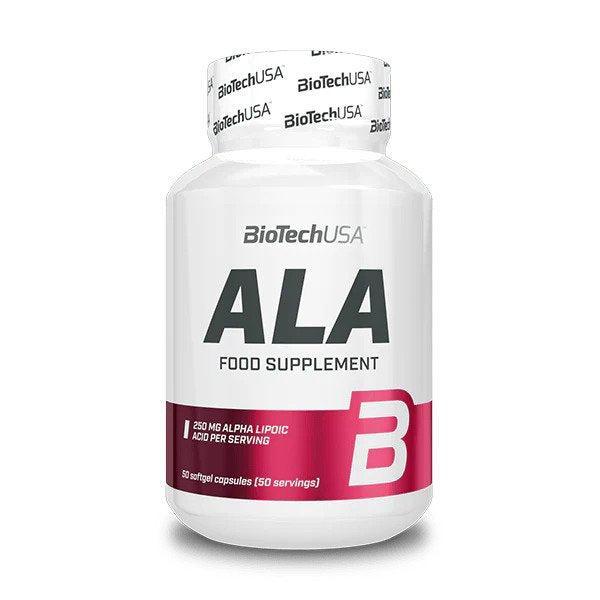 BioTechUSA ALA Alpha Lipoic Acid, 250mg 50 caps- Lillys Pharmacy and Health Store